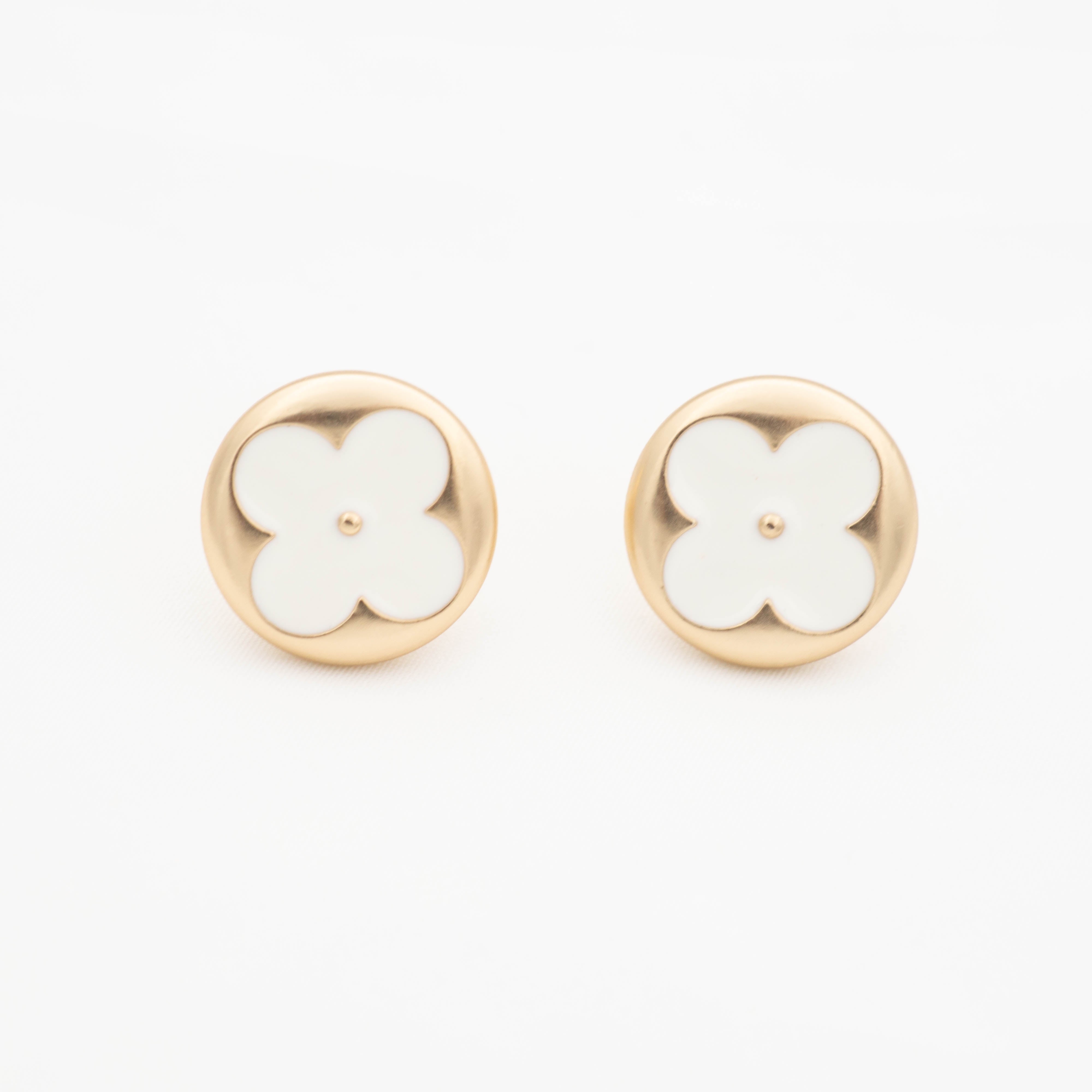 vuitton blossom long earrings