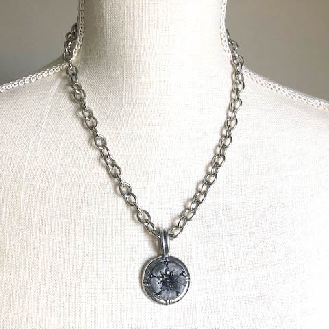 Black Pendant Necklace