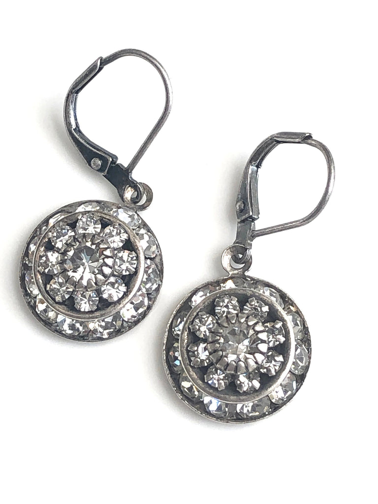 Silver Art Deco Earrings