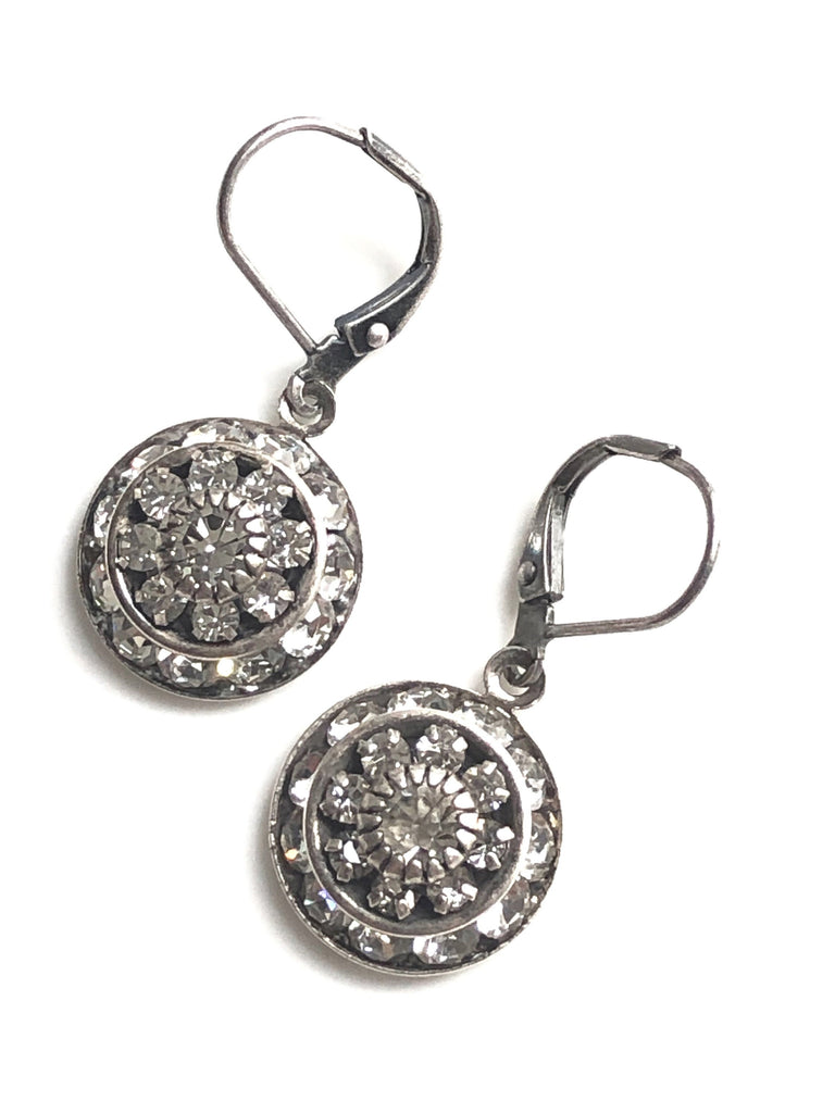 Silver Art Deco Earrings